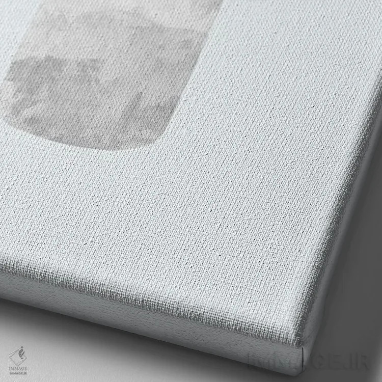 تابلو مدرن سانسوریا فلزی اثر سارا مانوفسکی - نمای نزدیک بافت بوم