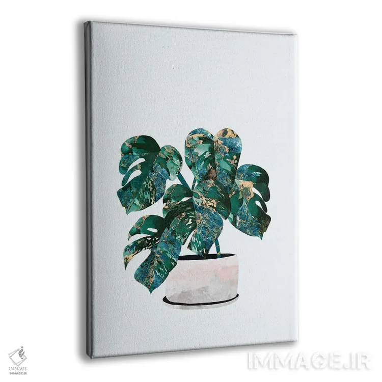 تابلو مدرن مونسترا فلزی اثر سارا مانوفسکی - نمای پرسپکتیو محصول