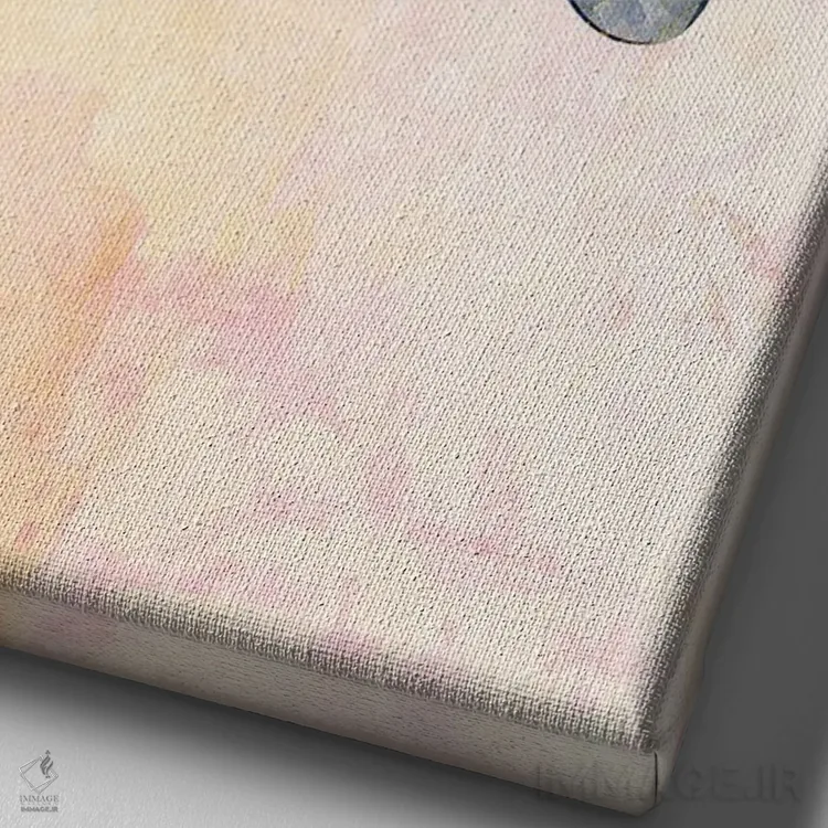 تابلو دکوراتیو زنبور آبرنگی فلزی ۲ اثر سارا مانوفسکی - نمای نزدیک بافت بوم