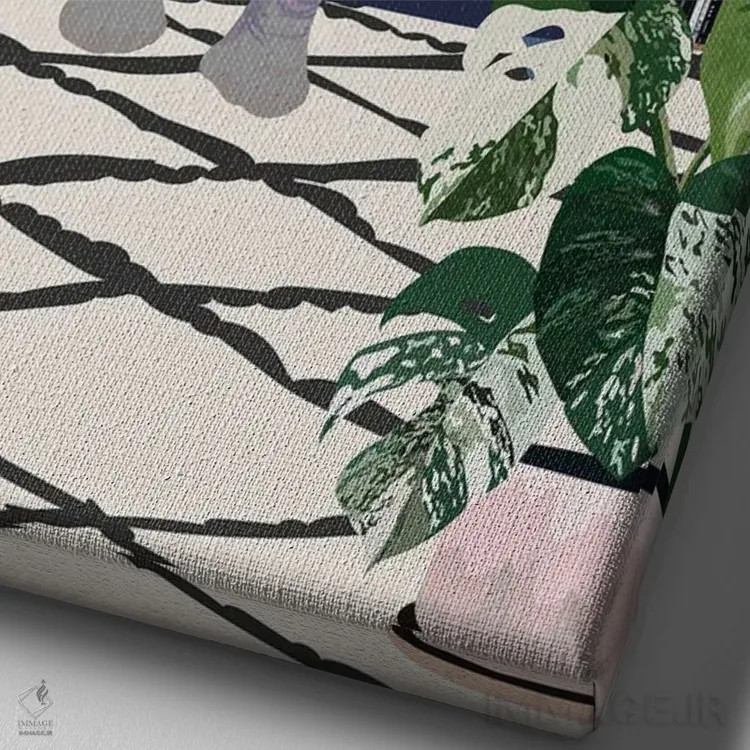 تابلو دکوراتیو اتاق موسیقی فیل اثر سارا مانوفسکی - نمای نزدیک بافت بوم