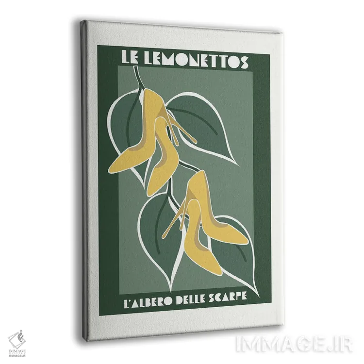 تابلو مدرن درخت لیمویی کفش دار اثر سارا مانوفسکی - نمای پرسپکتیو محصول