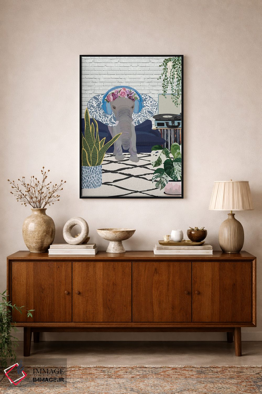 تابلو دکوراتیو اتاق موسیقی فیل اثر سارا مانوفسکی - D1B
