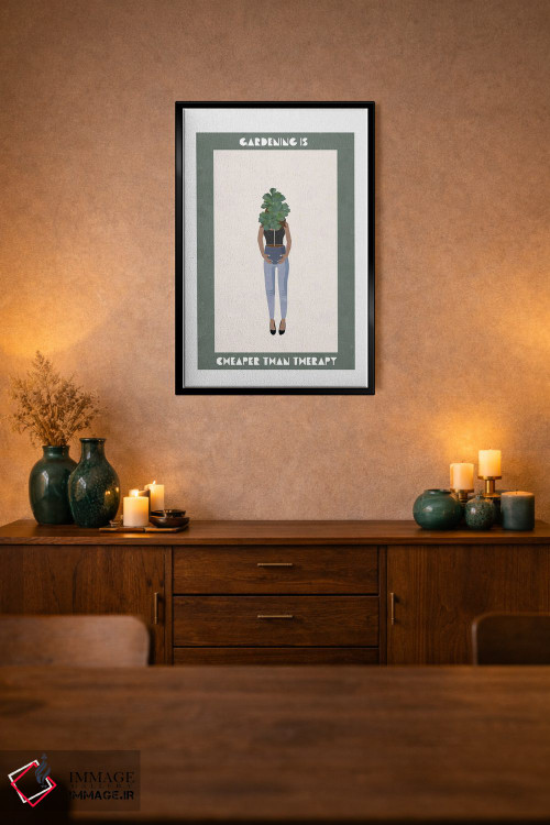 تابلو مدرن باغبانی ارزان تر از درمانگری است اثر سارا مانوفسکی - D2B