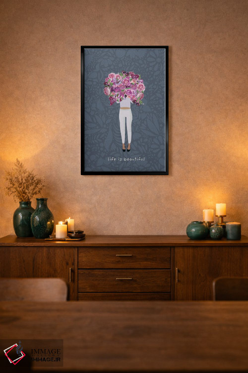 تابلو مدرن زندگی زیباست اثر سارا مانوفسکی - D2B