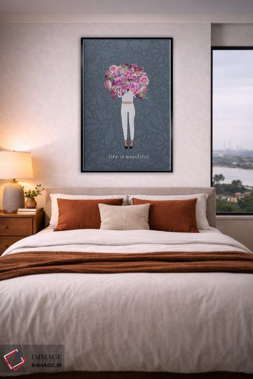 تابلو مدرن زندگی زیباست اثر سارا مانوفسکی - D3B
