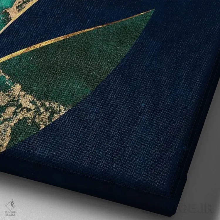 تابلو مدرن لاله فلزی اثر سارا مانوفسکی - نمای نزدیک بافت بوم