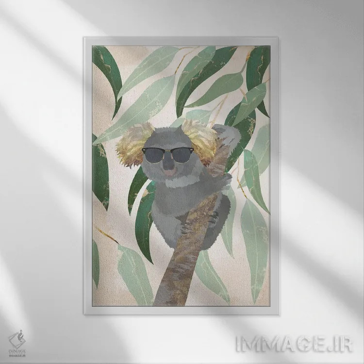 تابلو مینیمال کوآلای باحال اثر سارا مانوفسکی - نمای قابدار سفید