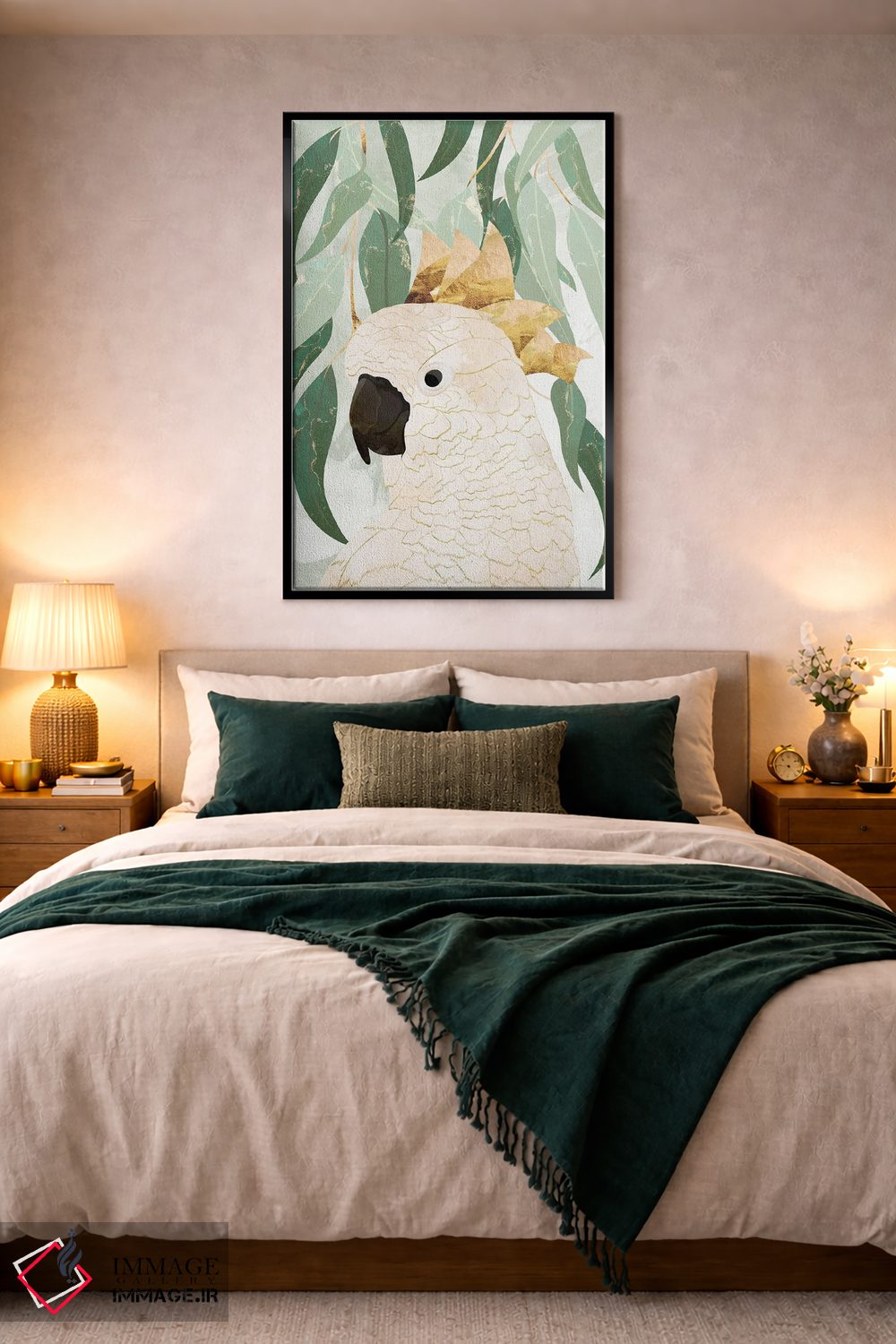 تابلو مینیمال طوطی کاکاتو اپرای سیدنی اثر سارا مانوفسکی - D4B