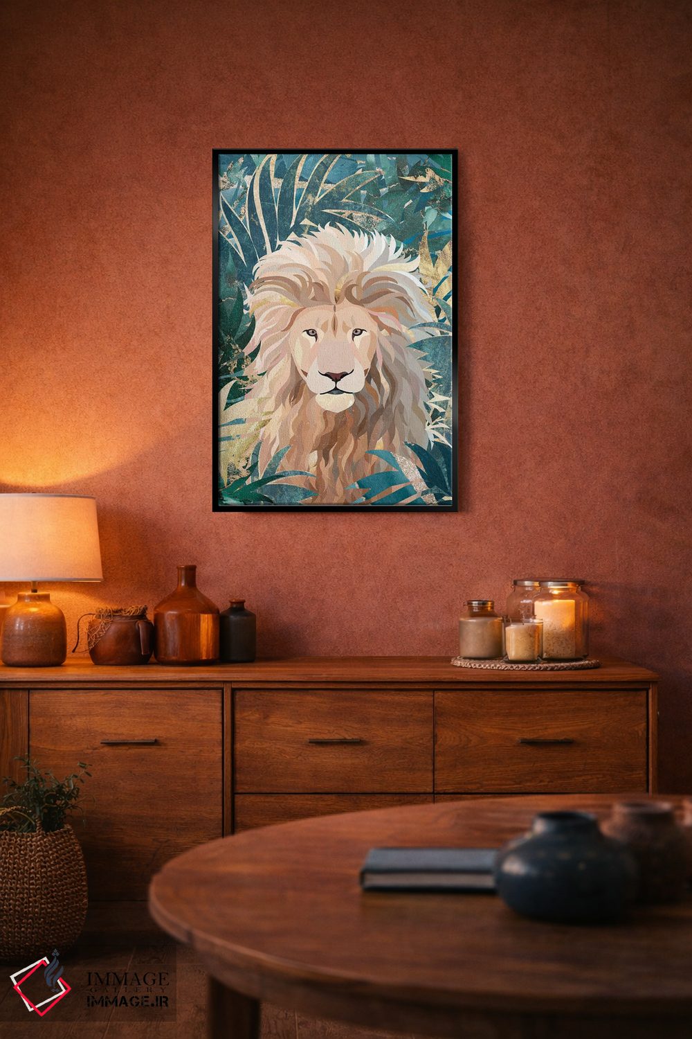 تابلو دکوراتیو لئو آین در جنگل اثر سارا مانوفسکی - D6B