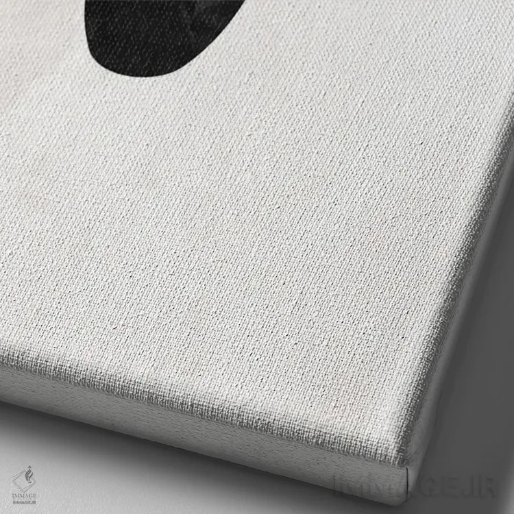 تابلو مینیمال گیاه انجیر فیدل لیف طلایی اثر سارا مانوفسکی - نمای نزدیک بافت بوم