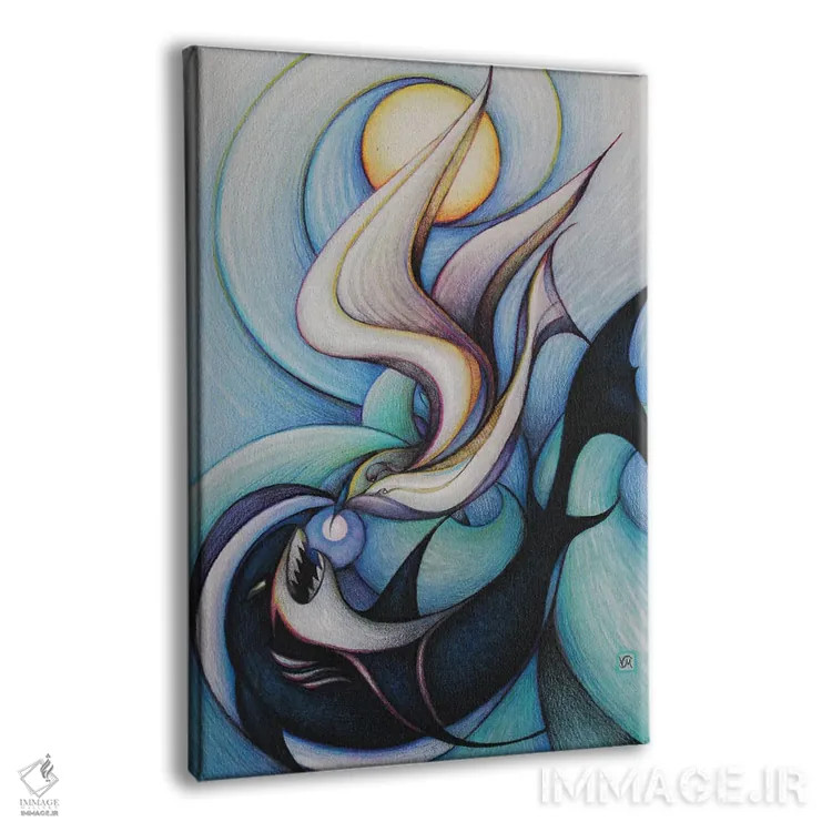 تابلو دکوراتیو تهاجم اثر ماسیمو ویتوریوسی - نمای پرسپکتیو محصول