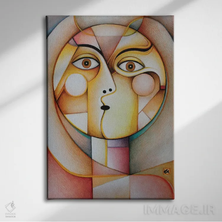 تابلو دکوراتیو پس از طلوع خورشید و پیش از غروب اثر ماسیمو ویتوریوسی - نمای روبهرو روی دیوار