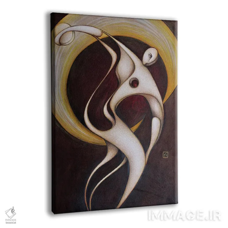 تابلو دکوراتیو دیسکوبولوس II اثر ماسیمو ویتوریوسی - نمای پرسپکتیو محصول