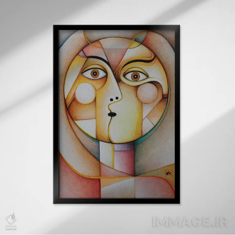 تابلو دکوراتیو پس از طلوع خورشید و پیش از غروب اثر ماسیمو ویتوریوسی - نمای قابدار مشکی