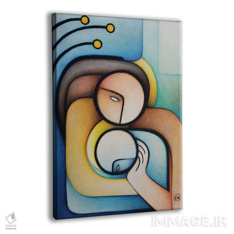 تابلو دکوراتیو تماس اثر ماسیمو ویتوریوسی - نمای پرسپکتیو محصول