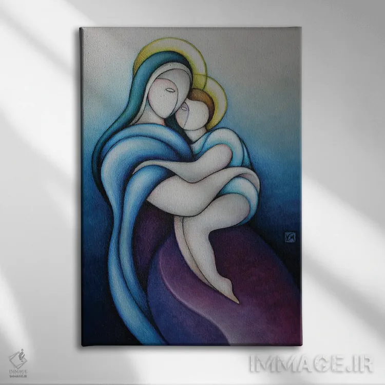 تابلو دکوراتیو مادر آسمانی اثر ماسیمو ویتوریوسی - نمای روبهرو روی دیوار