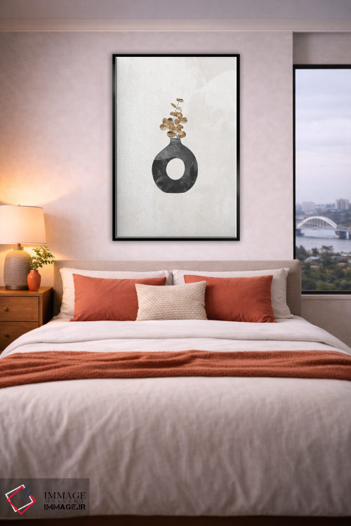 تابلو مینیمال گیاه اکالیپتوس طلایی II اثر سارا مانوفسکی - D4B