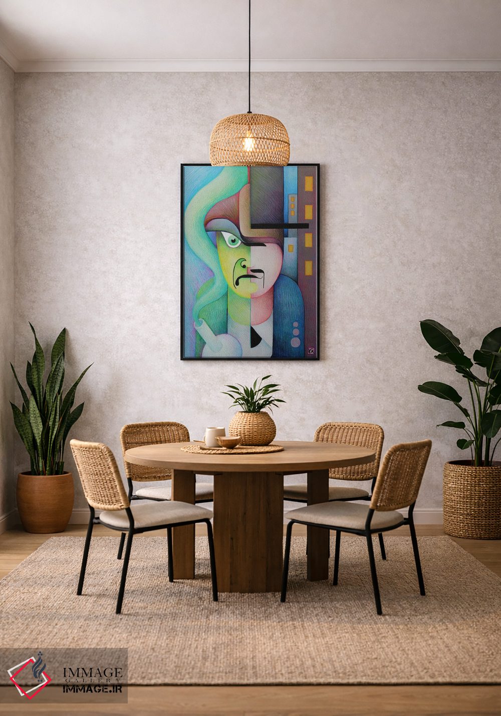 تابلو دکوراتیو دکتر جکیل و آقای هاید اثر ماسیمو ویتوریوسی - D3B