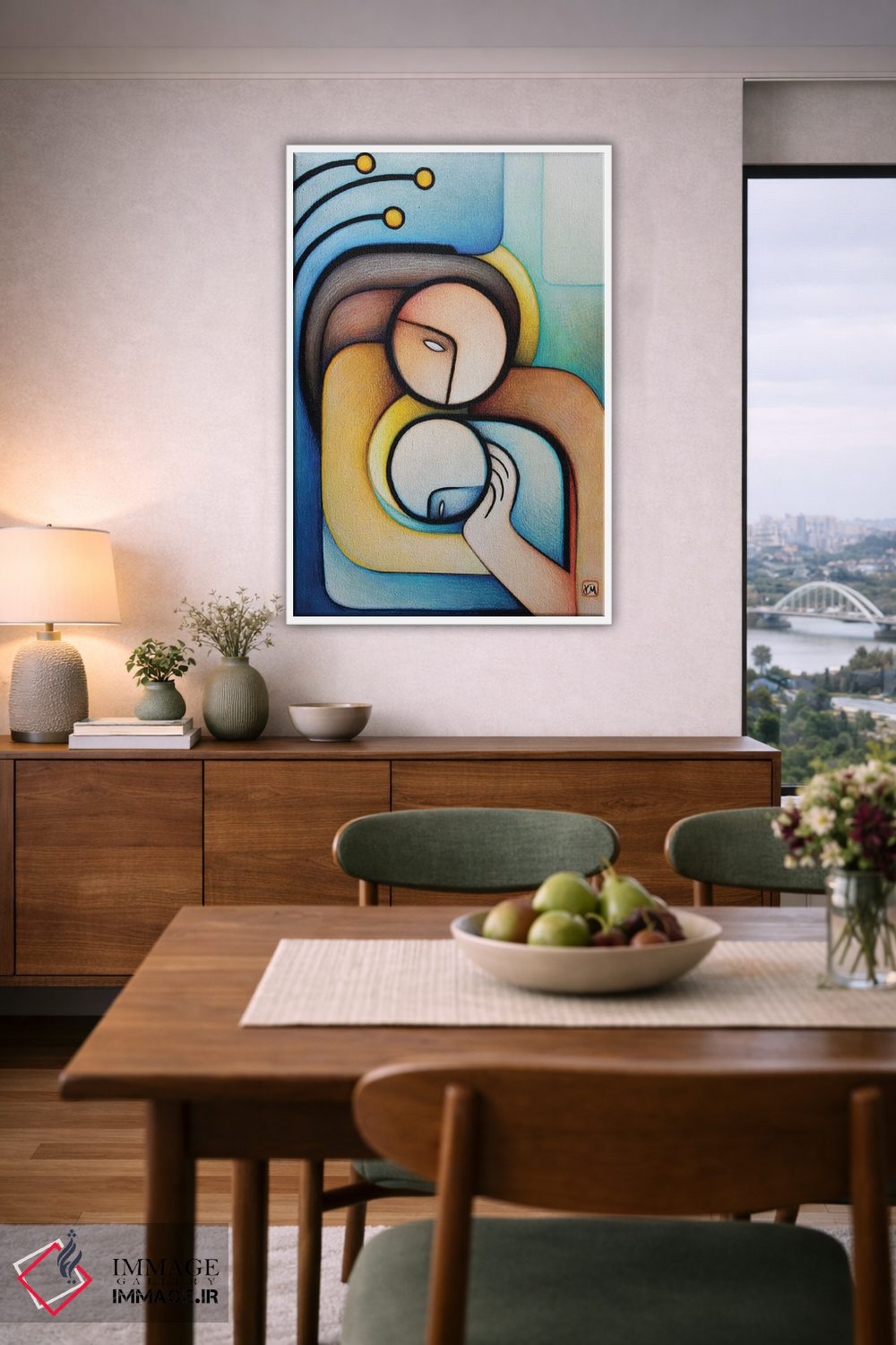 تابلو دکوراتیو تماس اثر ماسیمو ویتوریوسی - D6W