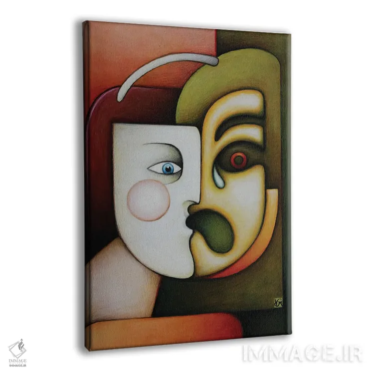 تابلو دکوراتیو صدای درون اثر ماسیمو ویتوریوسی - نمای پرسپکتیو محصول