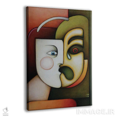 تابلو دکوراتیو صدای درون اثر ماسیمو ویتوریوسی - نمای پرسپکتیو محصول