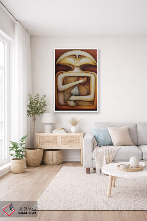 تابلو دکوراتیو جنگجوی نوسنگی آینده اثر ماسیمو ویتوریوسی - D3W