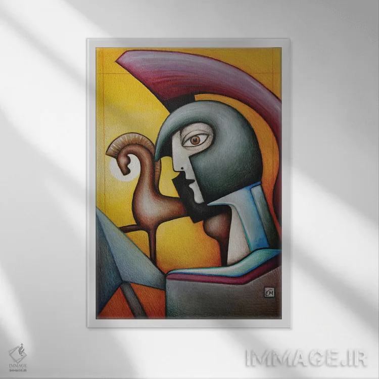 تابلو دکوراتیو فریب اولیس اثر ماسیمو ویتوریوسی - نمای قابدار سفید