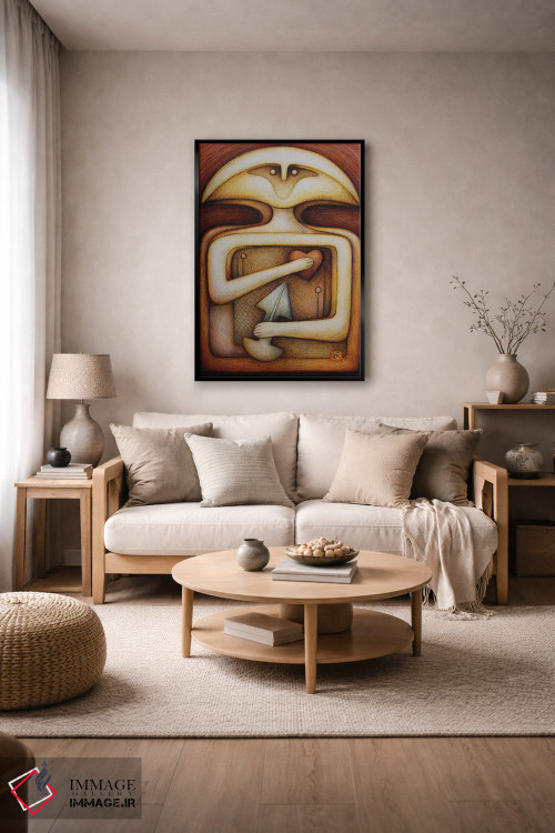 تابلو دکوراتیو جنگجوی نوسنگی آینده اثر ماسیمو ویتوریوسی - D5B