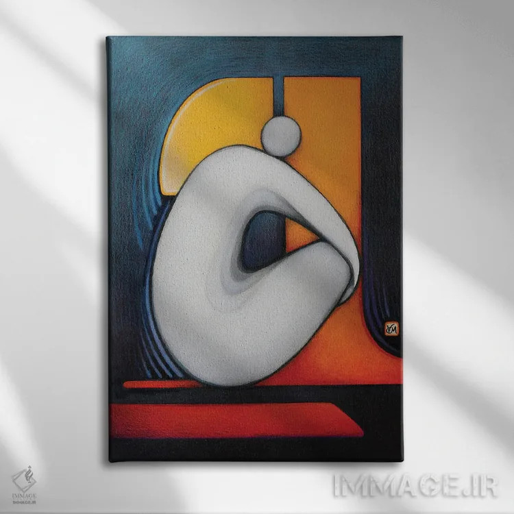 تابلو دکوراتیو انتظار اثر ماسیمو ویتوریوسی - نمای روبهرو روی دیوار
