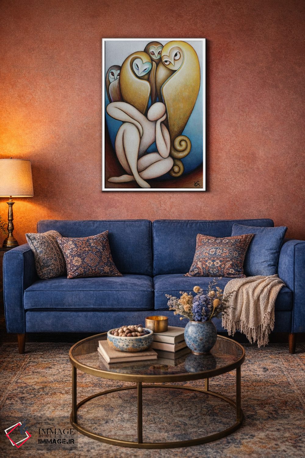 تابلو دکوراتیو رویاپرداز و تئاتر جغدها اثر ماسیمو ویتوریوسی - D3W