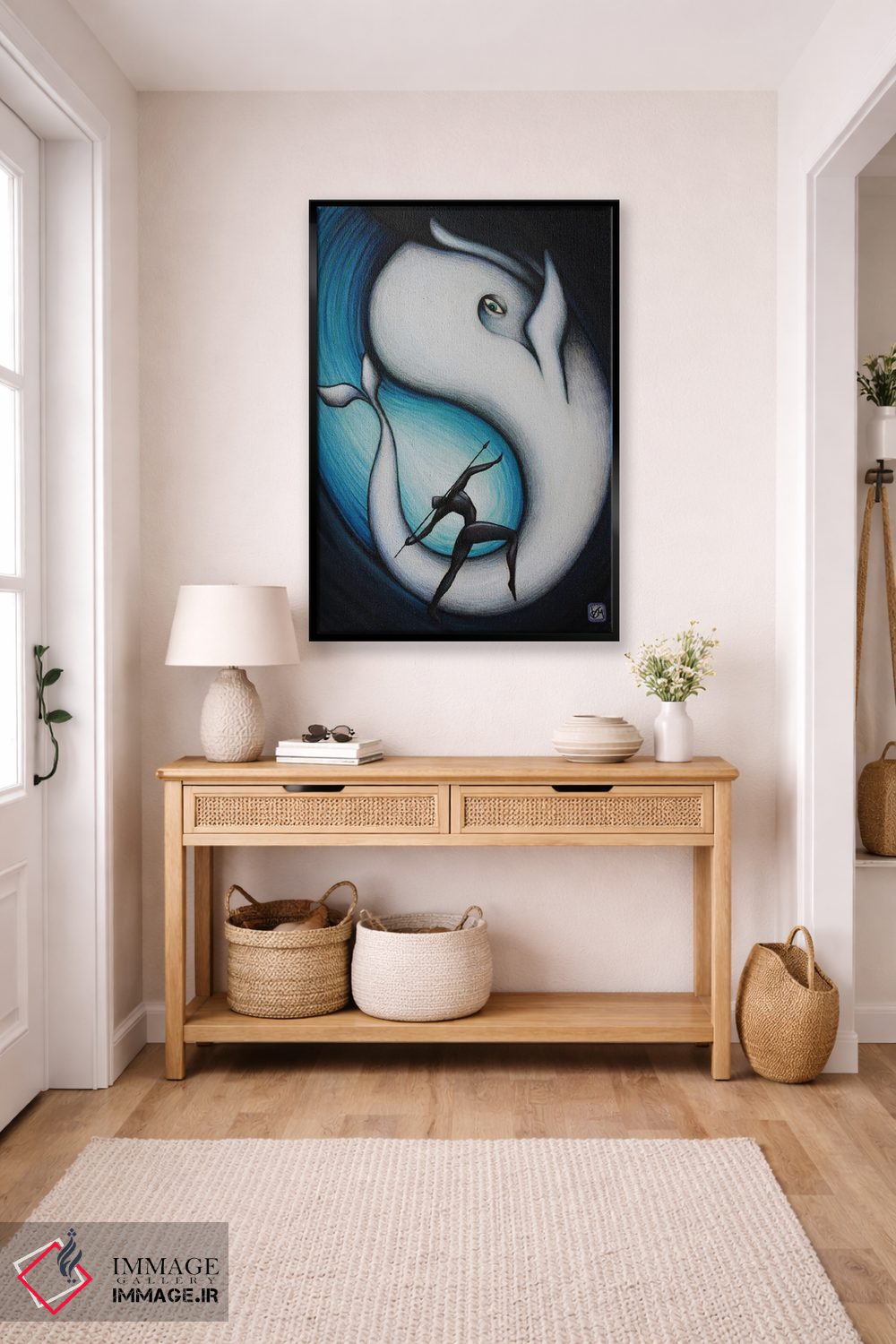 تابلو دکوراتیو شکار در دریا اثر ماسیمو ویتوریوسی - D6B