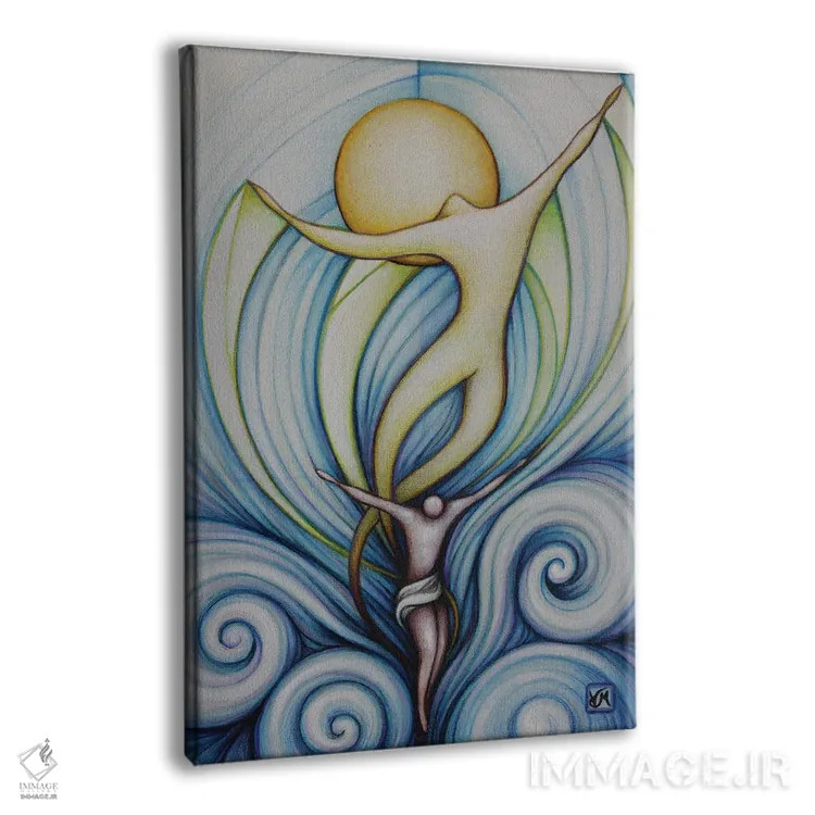 تابلو دکوراتیو آنچه مهم است جاودانه می ماند اثر ماسیمو ویتوریوسی - نمای پرسپکتیو محصول