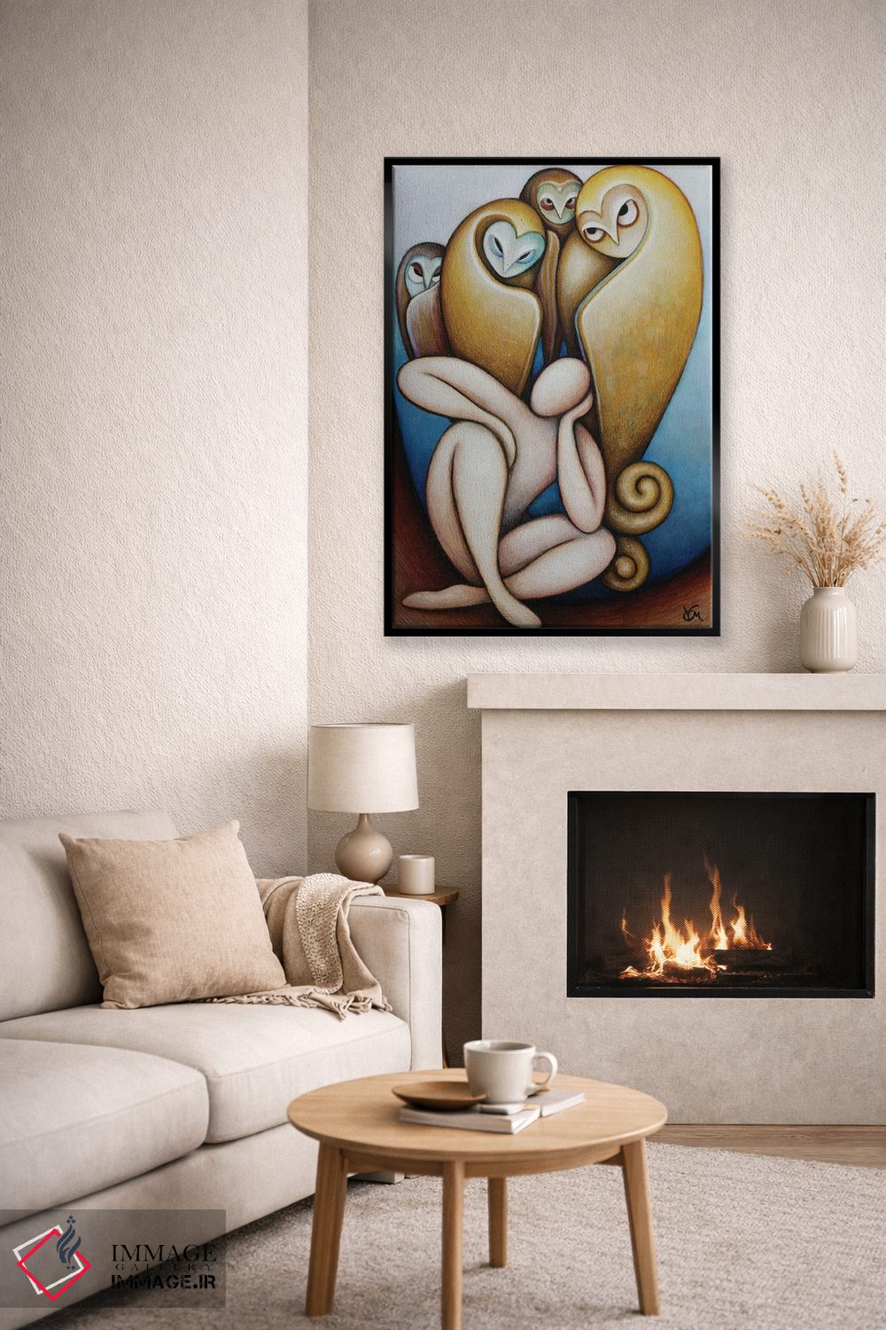 تابلو دکوراتیو رویاپرداز و تئاتر جغدها اثر ماسیمو ویتوریوسی - D6B