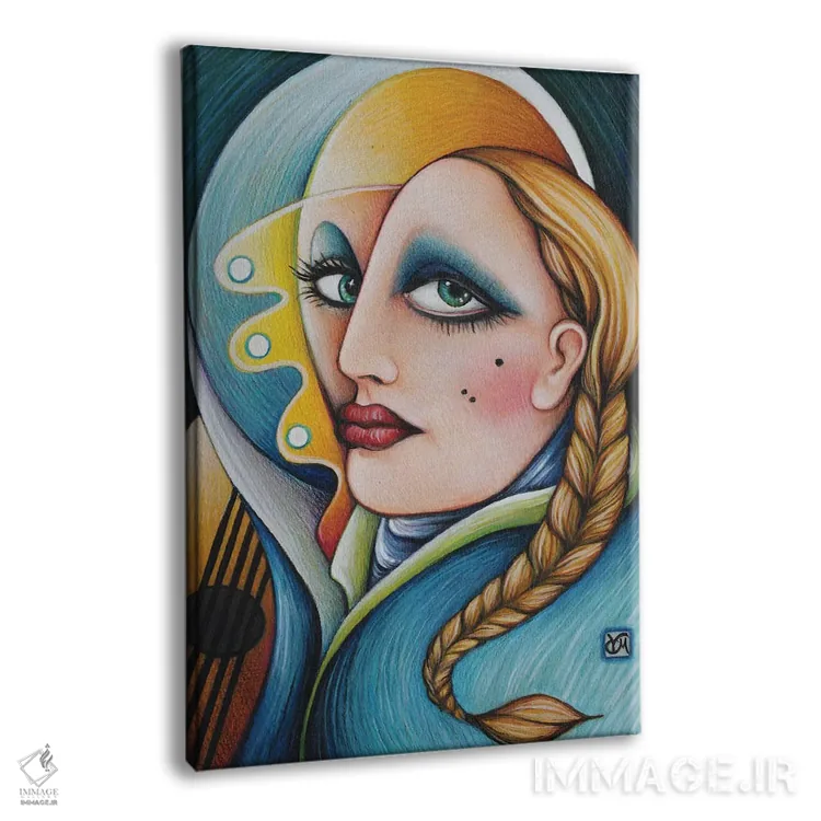 تابلو دکوراتیو صدایی در زمان اثر ماسیمو ویتوریوسی - نمای پرسپکتیو محصول