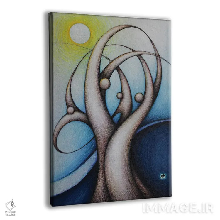 تابلو دکوراتیو زمستان اثر ماسیمو ویتوریوسی - نمای پرسپکتیو محصول