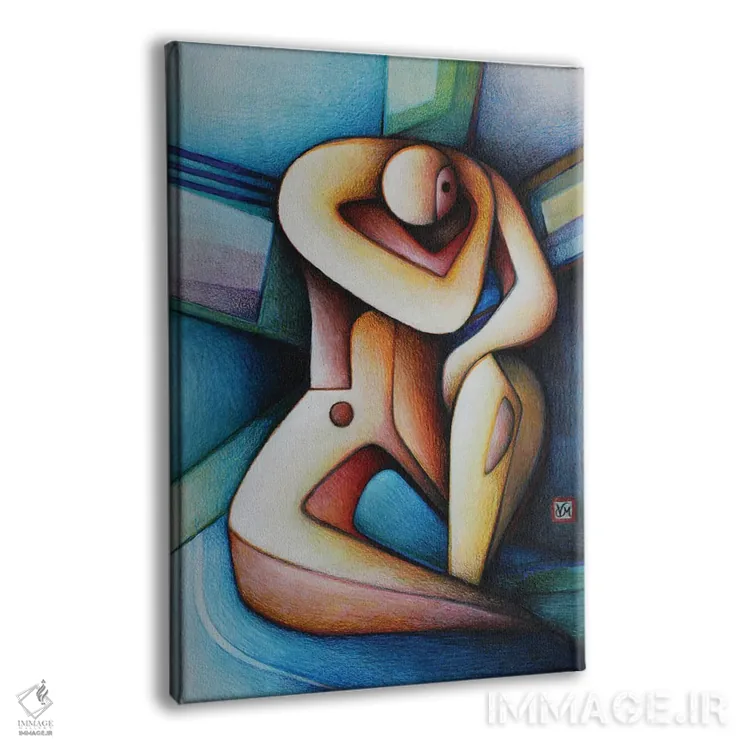 تابلو دکوراتیو تاملی ارادی اثر ماسیمو ویتوریوسی - نمای پرسپکتیو محصول