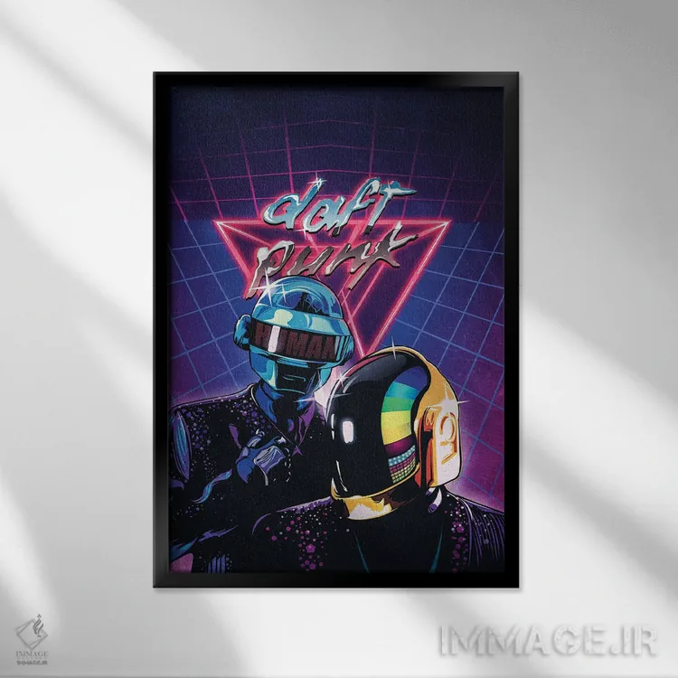 تابلو دکوراتیو دفت پانک اثر آقای ملویل - نمای قابدار مشکی