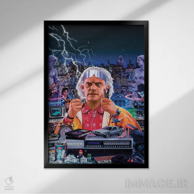 تابلو دکوراتیو دکتر اثر آقای ملویل - نمای قابدار مشکی