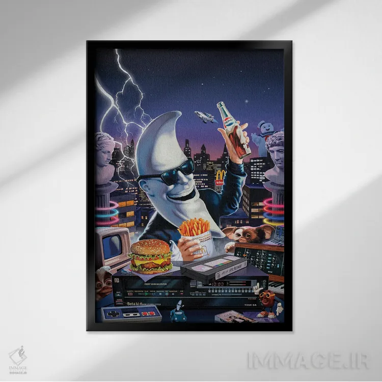 تابلو دکوراتیو مک تونایت اثر آقای ملویل - نمای قابدار مشکی