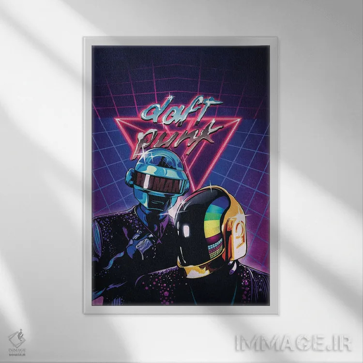 تابلو دکوراتیو دفت پانک اثر آقای ملویل - نمای قابدار سفید