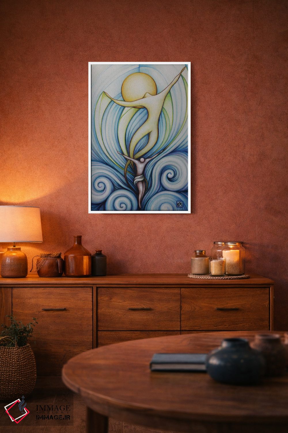 تابلو دکوراتیو آنچه مهم است جاودانه می ماند اثر ماسیمو ویتوریوسی - D3W