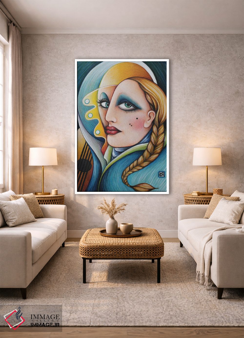 تابلو دکوراتیو صدایی در زمان اثر ماسیمو ویتوریوسی - D1W