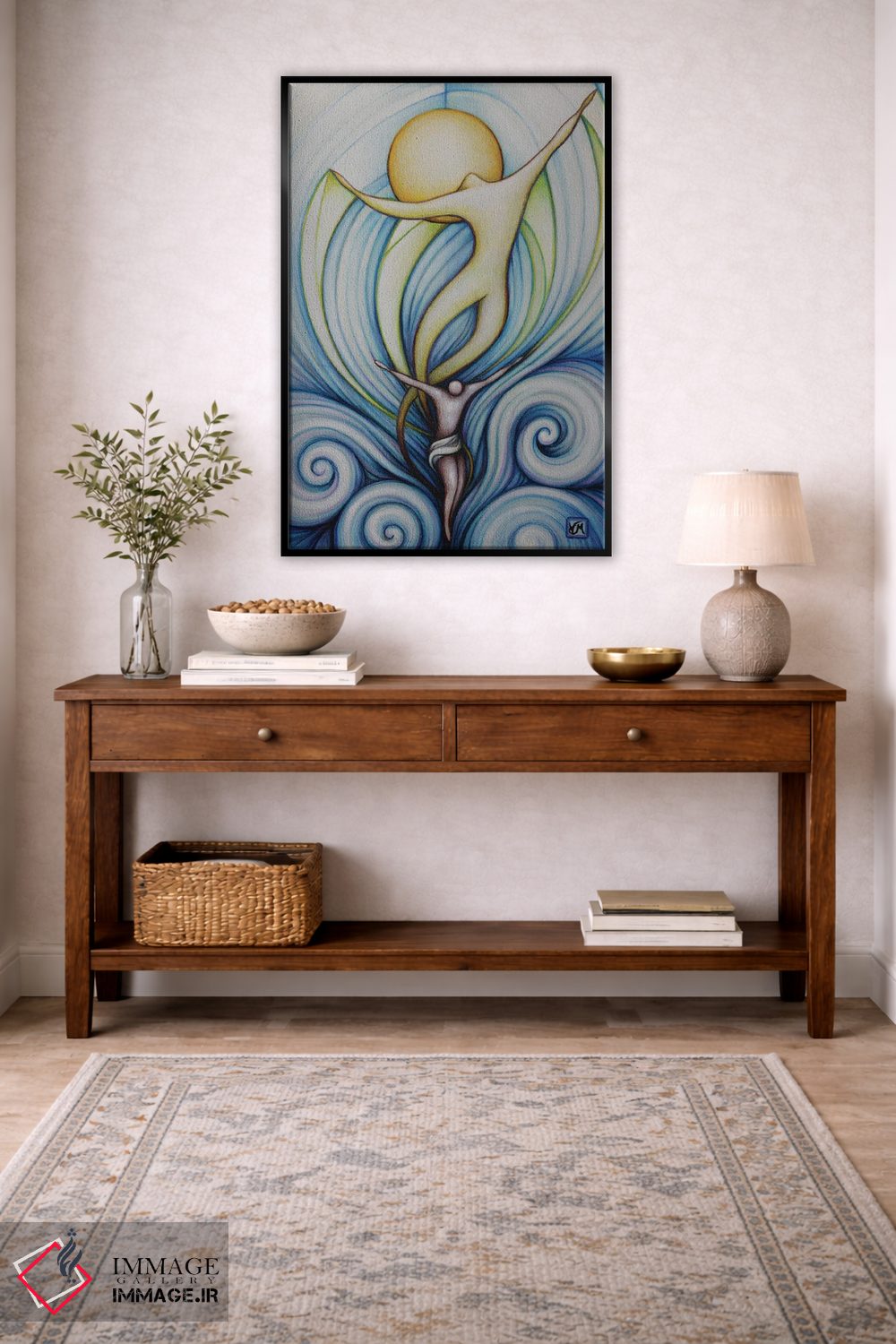 تابلو دکوراتیو آنچه مهم است جاودانه می ماند اثر ماسیمو ویتوریوسی - D5B