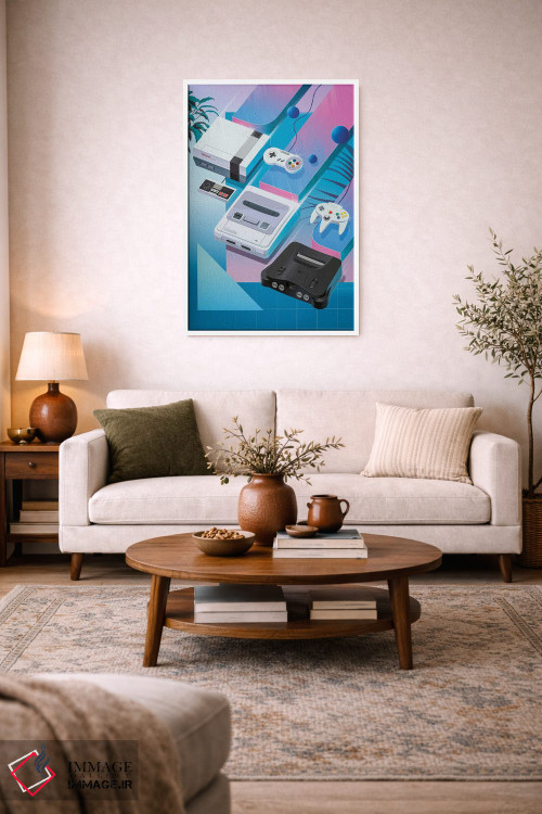 تابلو دکوراتیو نینتندوی کلاسیک اثر آقای ملویل - D2W