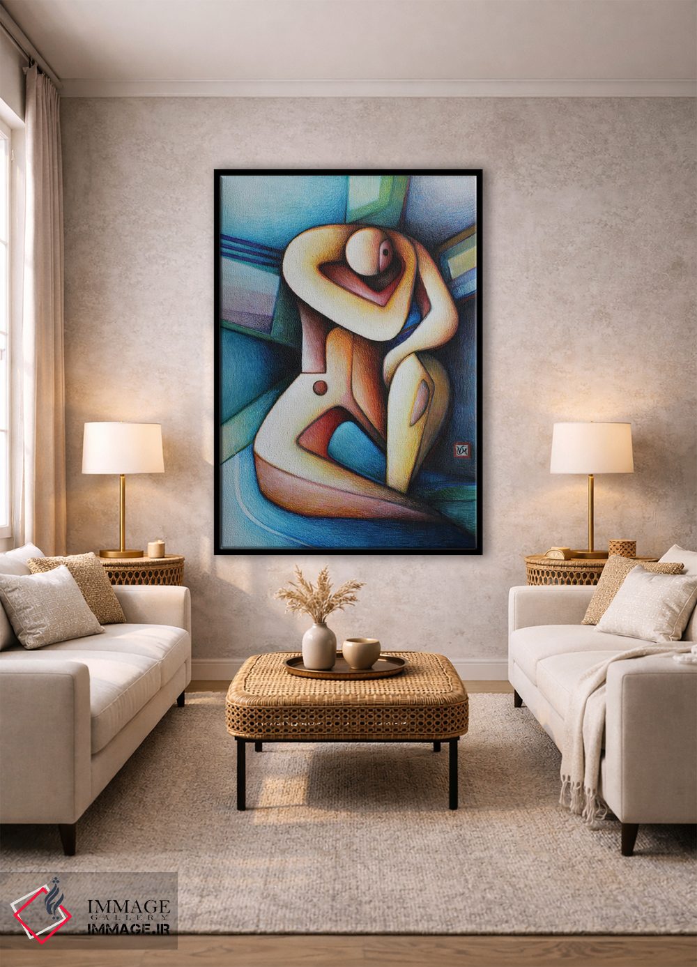 تابلو دکوراتیو تاملی ارادی اثر ماسیمو ویتوریوسی - D1B