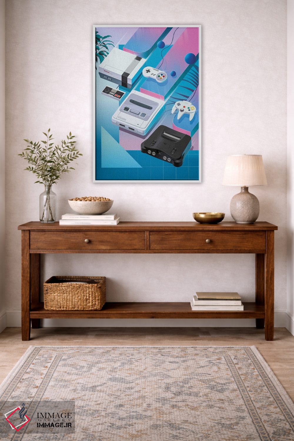 تابلو دکوراتیو نینتندوی کلاسیک اثر آقای ملویل - D3W
