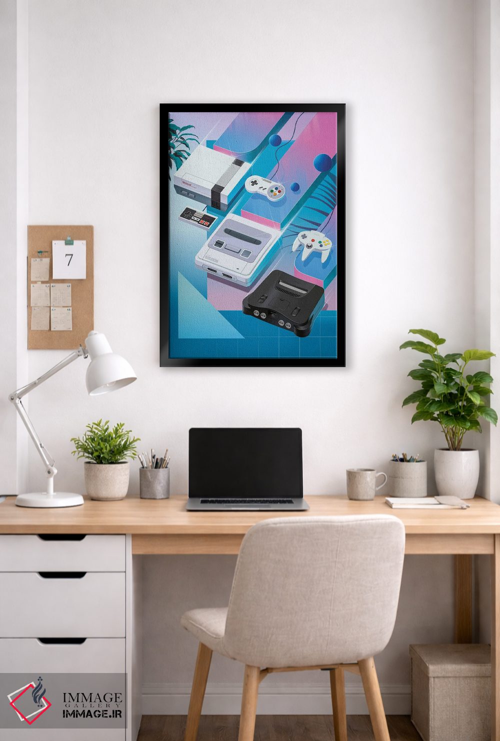 تابلو دکوراتیو نینتندوی کلاسیک اثر آقای ملویل - D4B