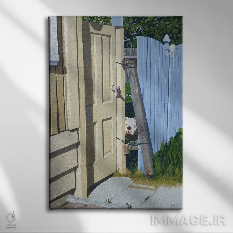 تابلو دکوراتیو داری به من نگاه می کنی؟ اثر مایکل وارد - نمای روبهرو روی دیوار