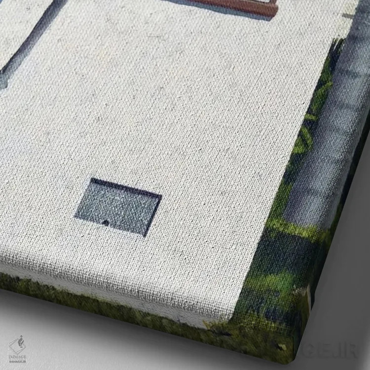 تابلو دکوراتیو لطفا اثر مایکل وارد - نمای نزدیک بافت بوم