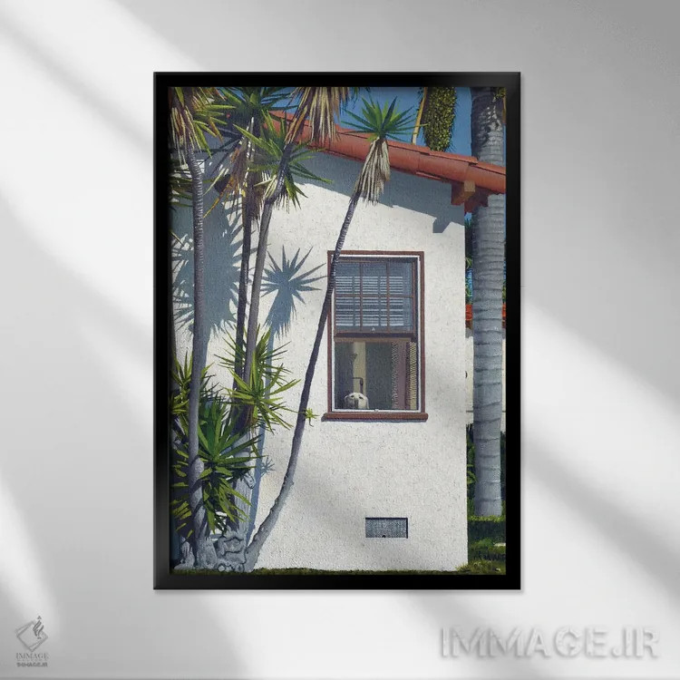 تابلو دکوراتیو لطفا اثر مایکل وارد - نمای قابدار مشکی